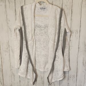 🥳Neon Buddha Open Front Hoodie Cardigan | Lightweight Drape Jacket | Size Small